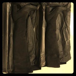 Saint Laurent Stretch-suede over-the-knee boots